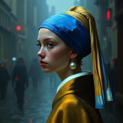 NightCafe-Cyberpunk-girl with a pearl earring